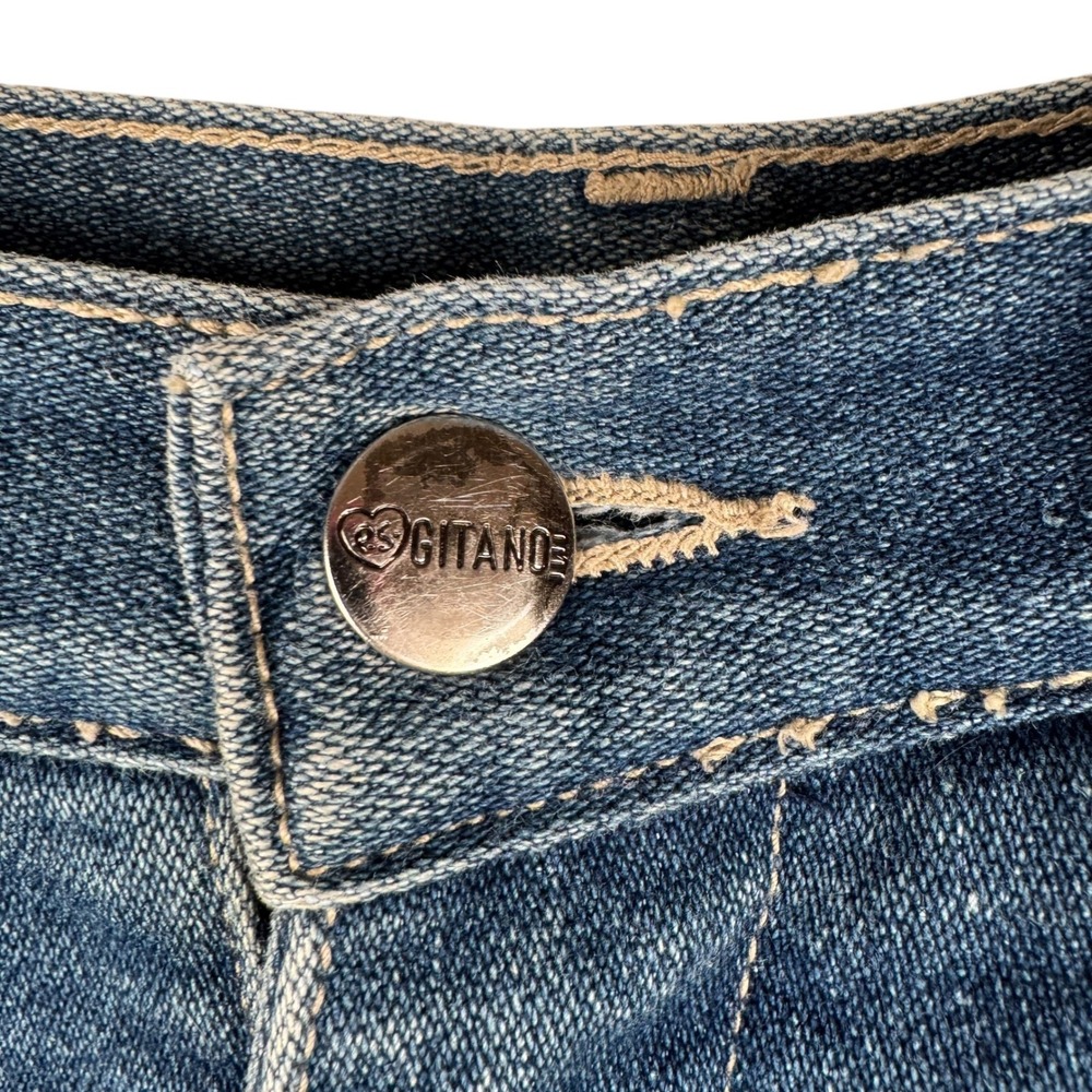 Gitano 90s Vintage Jeans Womens Size 12 Short High Rise Denim Run Small Faded - Picture 9 of 9